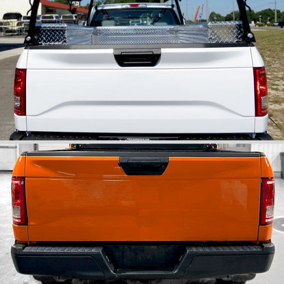 2015-2017 Ford F-150 Factory Style Replacement Tail Light Assembly (Chrome Housing/Red Clear Lens)
