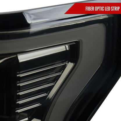 2018-2020 Ford F-150 LED Tail Lights (Chrome Housing/Smoked Lens)