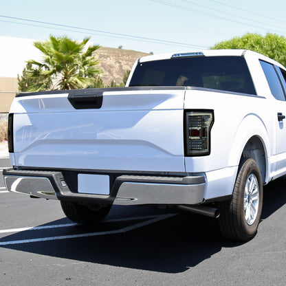 2018-2020 Ford F-150 LED Tail Lights (Chrome Housing/Smoked Lens)