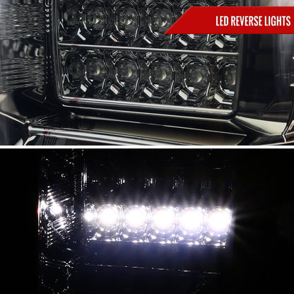 2018-2020 Ford F-150 LED Tail Lights (Chrome Housing/Red Smoked Lens)