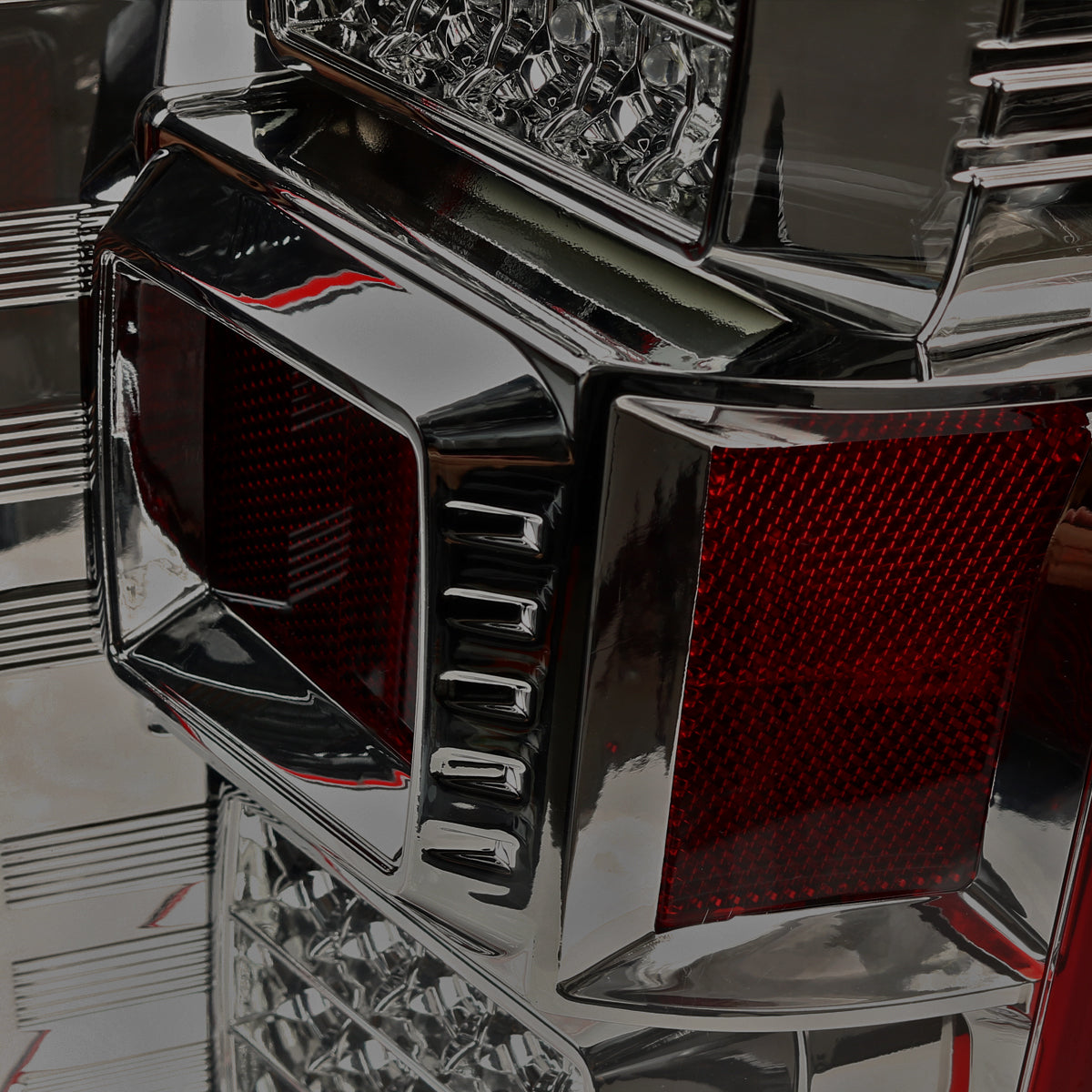 2018-2020 Ford F-150 LED Tail Lights (Chrome Housing/Red Smoked Lens)