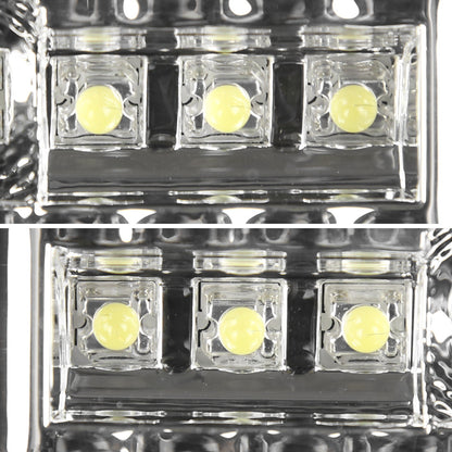1992-1996 Ford F-150/F-250/F-350/Bronco LED 3rd Brake Light (Chrome Housing/Clear Lens)