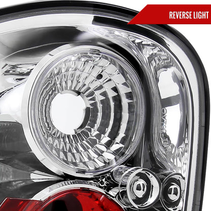 1997-2004 Ford F-150 Flareside Tail Lights (Chrome Housing/Clear Lens)