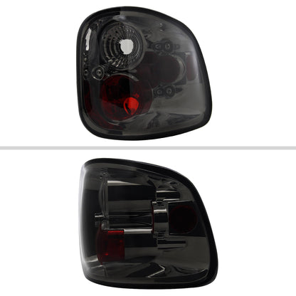 1997-2004 Ford F-150 Flareside Tail Lights (Chrome Housing/Smoked Lens)