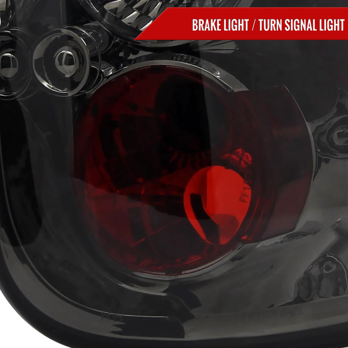 1997-2004 Ford F-150 Flareside Tail Lights (Chrome Housing/Smoked Lens)
