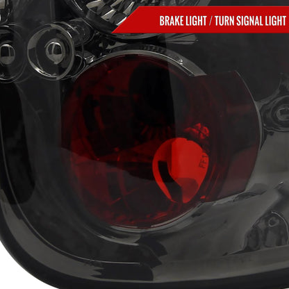1997-2004 Ford F-150 Flareside Tail Lights (Chrome Housing/Smoked Lens)