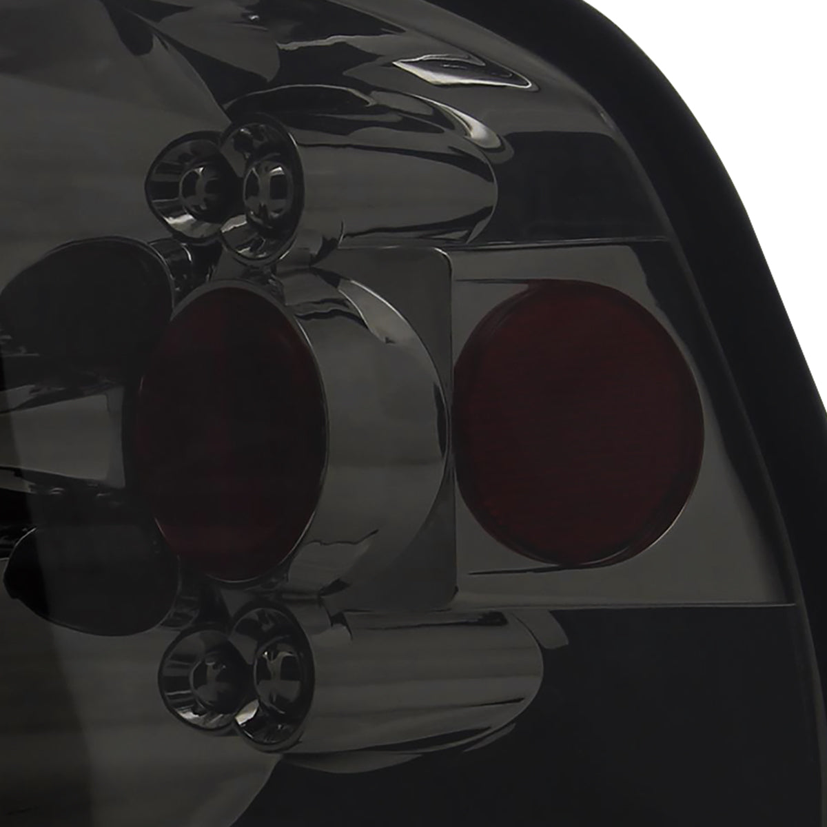 1997-2004 Ford F-150 Flareside Tail Lights (Chrome Housing/Smoked Lens)