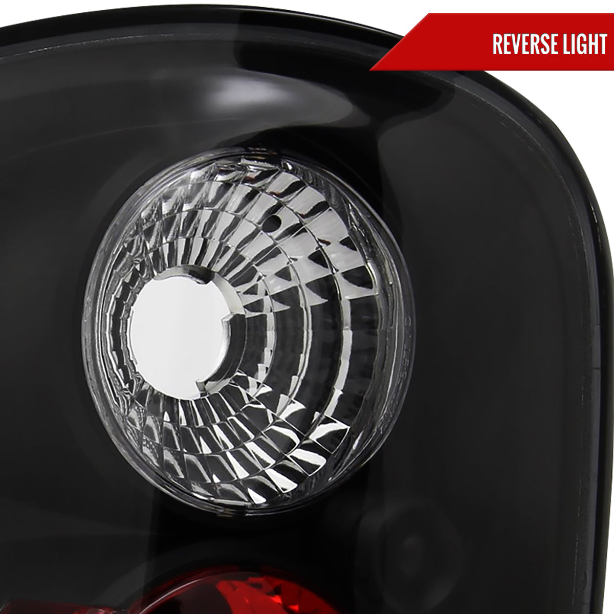 1997-2004 Ford F-150 Flareside Tail Lights (Matte Black Housing/Clear Lens)