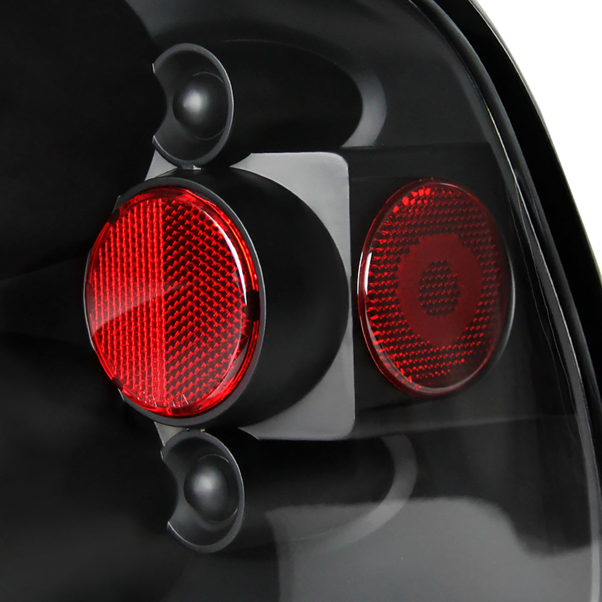 1997-2004 Ford F-150 Flareside Tail Lights (Matte Black Housing/Clear Lens)