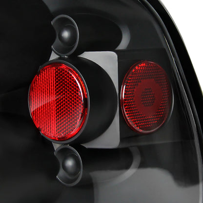 1997-2004 Ford F-150 Flareside Tail Lights (Matte Black Housing/Clear Lens)