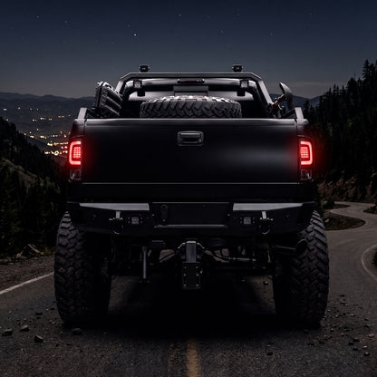 2008-2016 Ford F-250 / F-350 / F-450 / F-550 Super Duty LED C-Bar Tail Lights (Black Housing / Clear Lens)