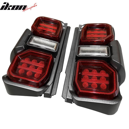 2021-2024 Ford Bronco Red LED Tail Lights Rear Lamps Assembly Pair