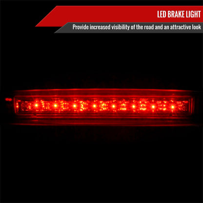2000-2004 Ford Focus 3/5DR Hatchback LED 3rd Brake Light (Chrome Housing/Smoked Lens)