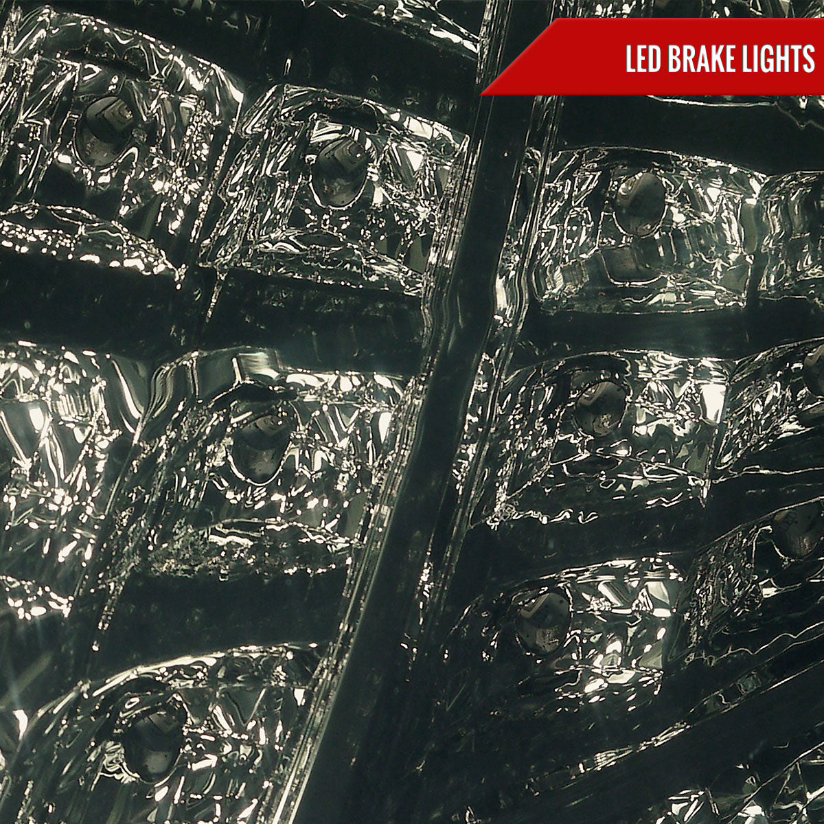 2012-2014 Ford Focus Hatchback LED Tail Lights (Chrome Housing/Smoked Lens)
