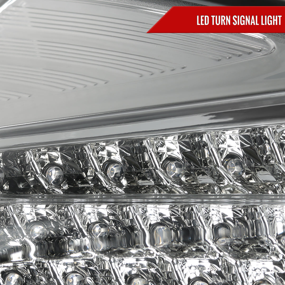 2015-2019 Ford Focus Hatchback LED Tail Lights (Chrome Housing/Clear Lens)