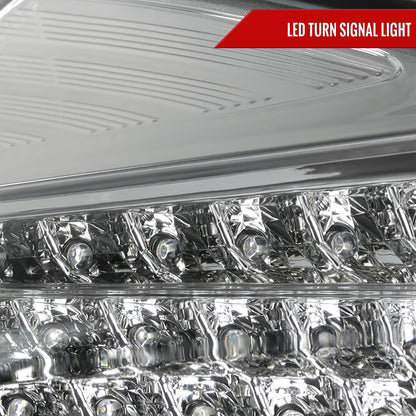 2015-2019 Ford Focus Hatchback LED Tail Lights (Chrome Housing/Clear Lens)