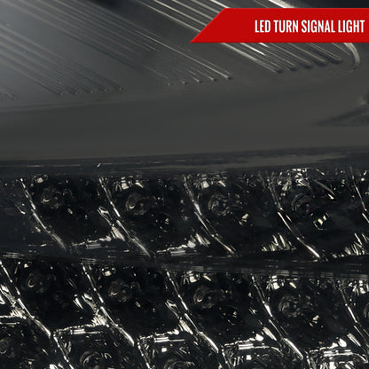 2015-2019 Ford Focus Hatchback LED Tail Lights (Chrome Housing/Smoked Lens)