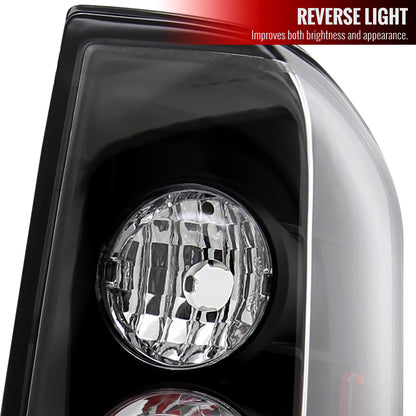 2005-2014 Nissan Frontier/ 2009-2012 Suzuki Equator Tail Lights (Matte Black Housing/Clear Lens)