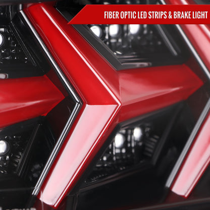 2013-2016 Scion FRS/ Subaru BRZ Lambo Style Sequential LED Tail Lights (Jet Black Housing/Clear Lens)