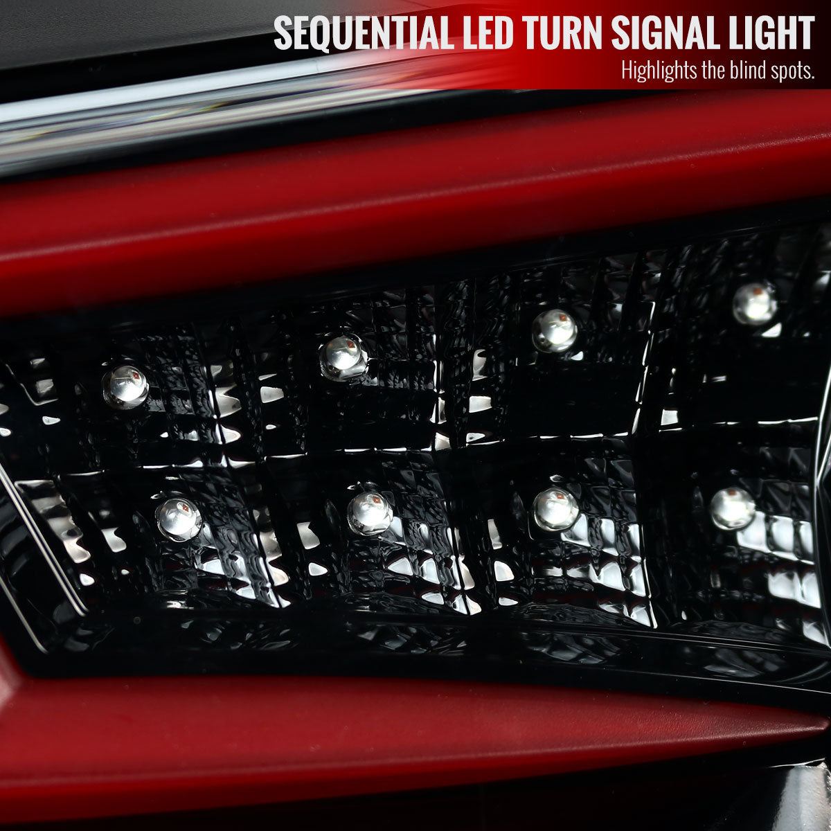 2012-2016 Scion FRS/ Subaru BRZ/ Toyota 86 Sequential LED Tail Lights (Jet Black Housing/Clear Lens)