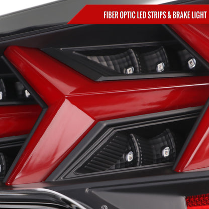 2013-2016 Scion FRS/ Subaru BRZ Lambo Style Sequential LED Tail Lights (Black Housing/Clear Lens)