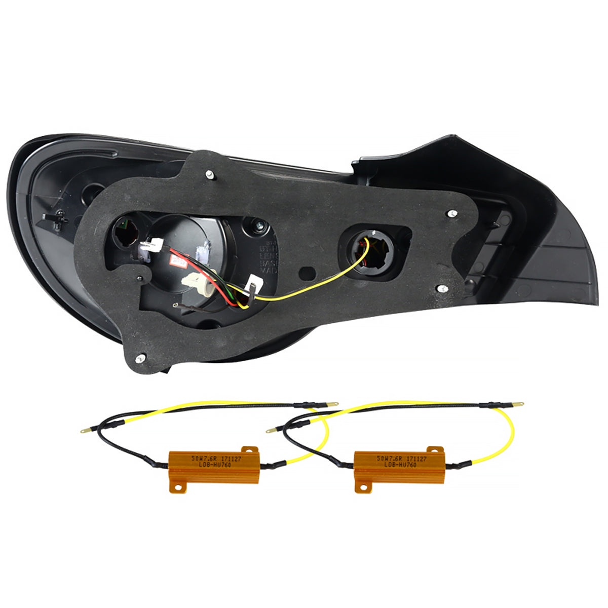 2012-2016 Scion FRS/ Subaru BRZ/ Toyota 86 LED Tail Lights (Satin Black Housing/Clear Lens)