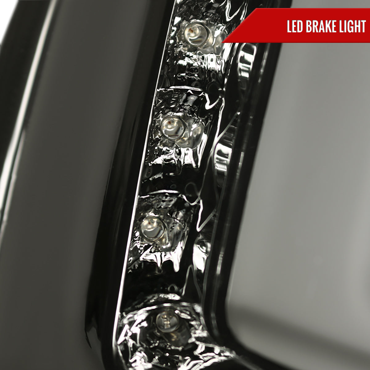 2011-2013 Ford Fiesta Hatchback LED Tail Lights (Chrome Housing/Smoked Lens)