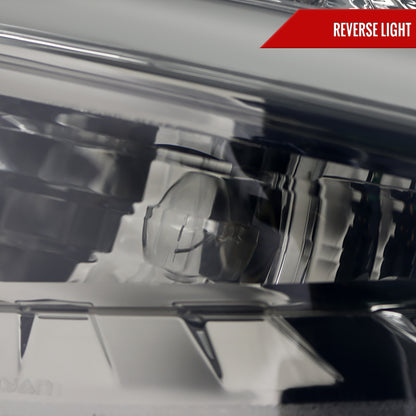 2011-2013 Ford Fiesta Hatchback LED Tail Lights (Chrome Housing/Smoked Lens)