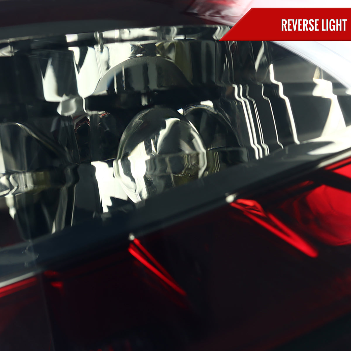 2011-2013 Ford Fiesta Hatchback LED Tail Lights (Chrome Housing/Red Smoked Lens)
