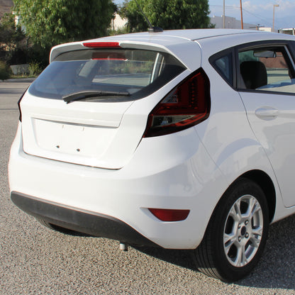 2011-2013 Ford Fiesta Hatchback LED Tail Lights (Chrome Housing/Red Smoked Lens)