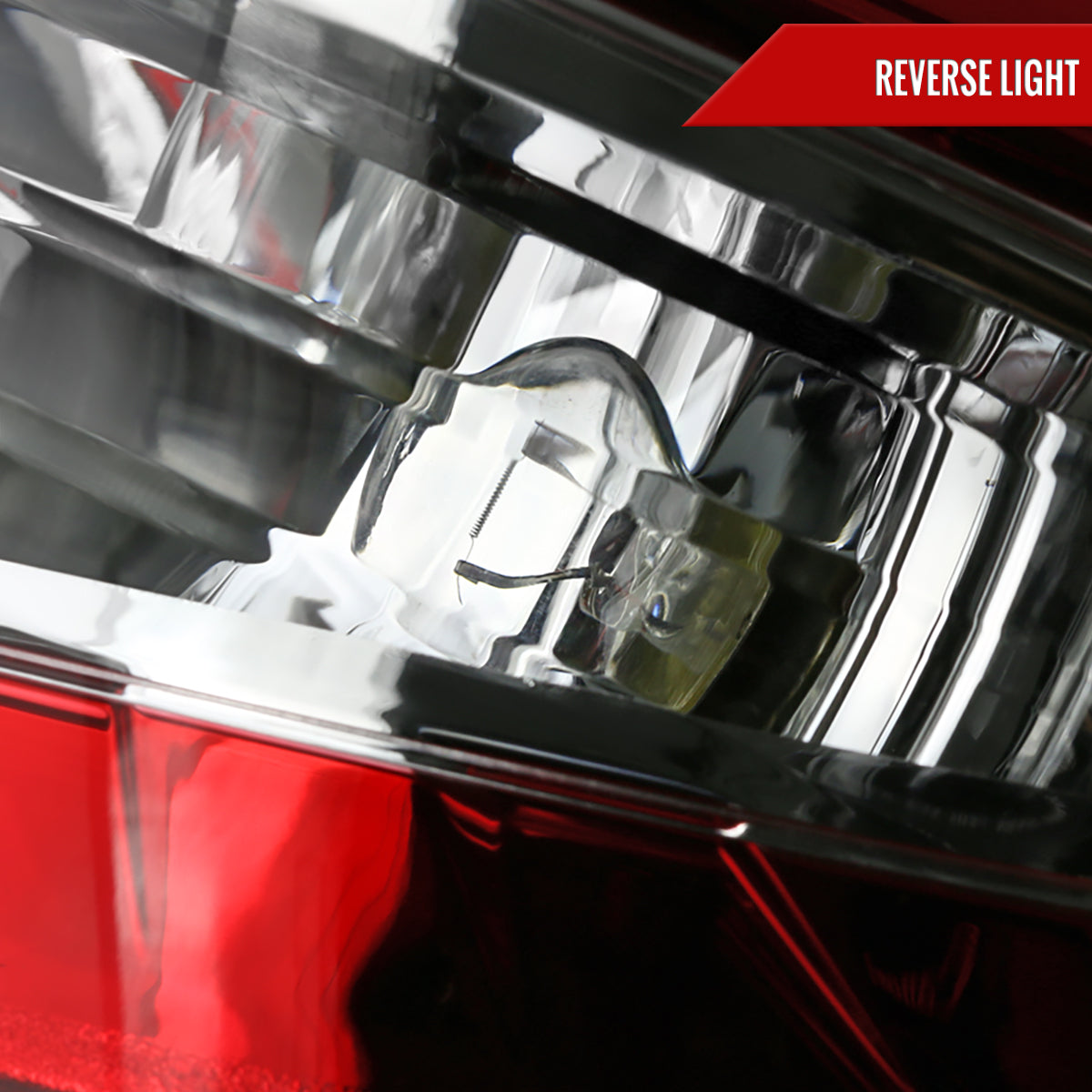 2011-2013 Ford Fiesta Hatchback LED Tail Lights (Chrome Housing/Red Lens)