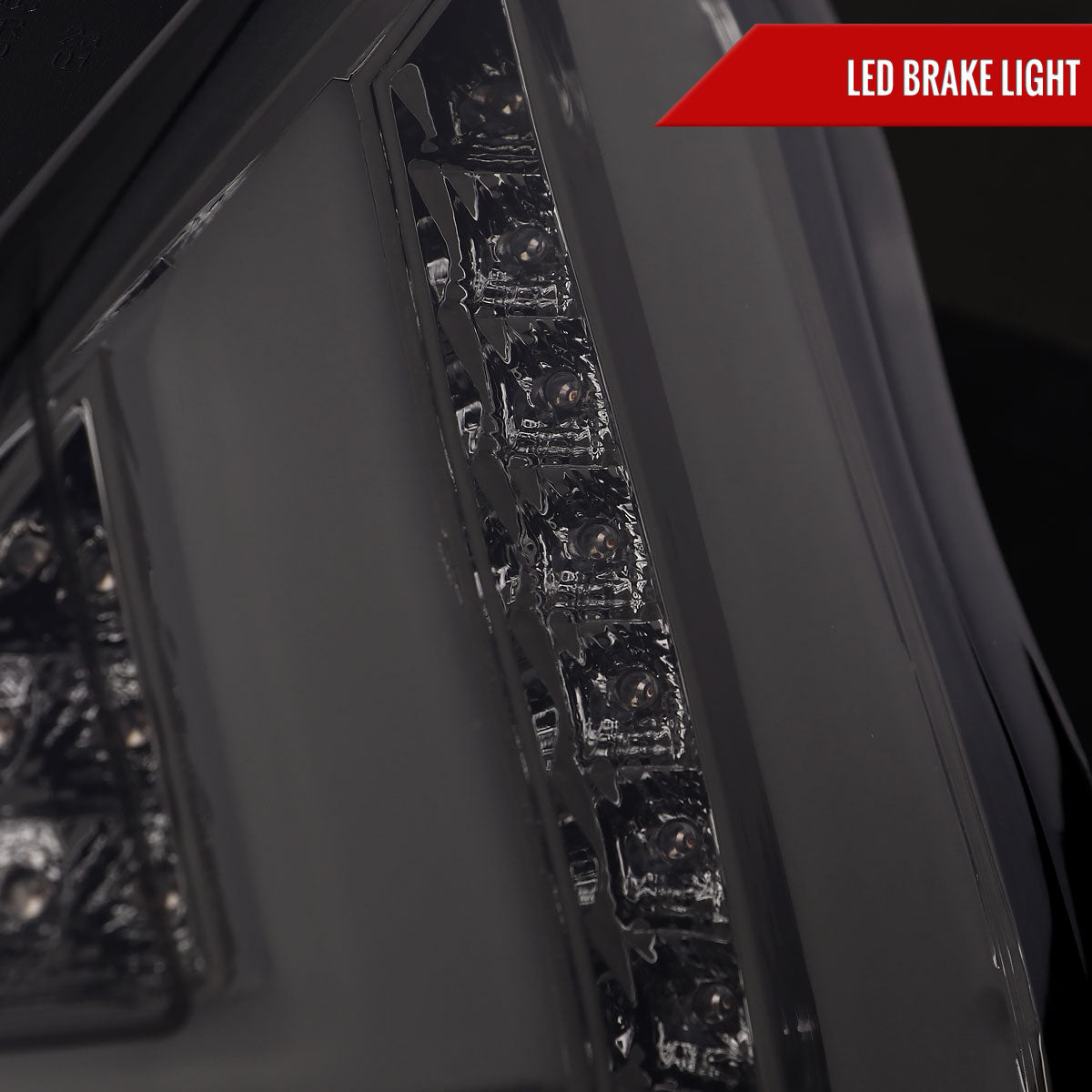 2014-2019 Ford Fiesta Hatchback LED Bar Tail Lights (Chrome Housing/Smoked Lens)
