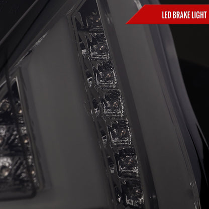 2014-2019 Ford Fiesta Hatchback LED Bar Tail Lights (Chrome Housing/Smoked Lens)