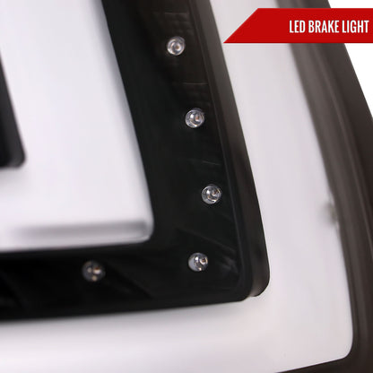 2014-2019 Ford Fiesta Hatchback LED Bar Tail Lights (Matte Black Housing/Clear Lens)