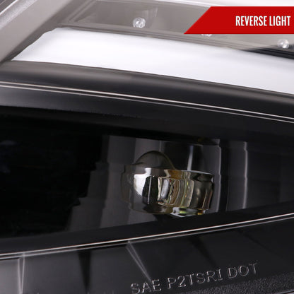 2014-2019 Ford Fiesta Hatchback LED Bar Tail Lights (Matte Black Housing/Clear Lens)