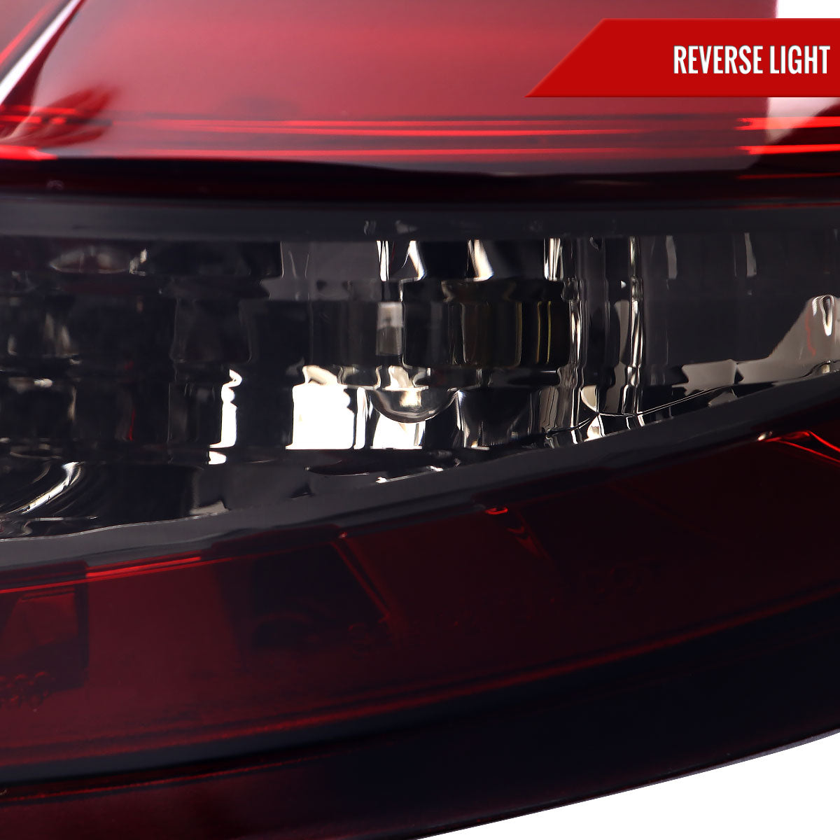 2014-2019 Ford Fiesta Hatchback LED Bar Tail Lights (Chrome Housing/Red Smoked Lens)