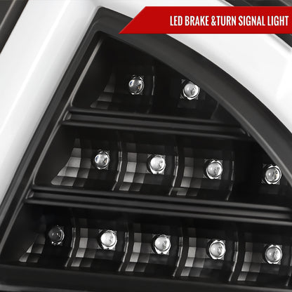 2010-2012 Ford Fusion LED Tail Lights (Matte Black Housing/Clear Lens)