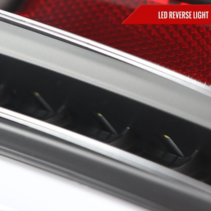 2010-2012 Ford Fusion LED Tail Lights (Matte Black Housing/Clear Lens)