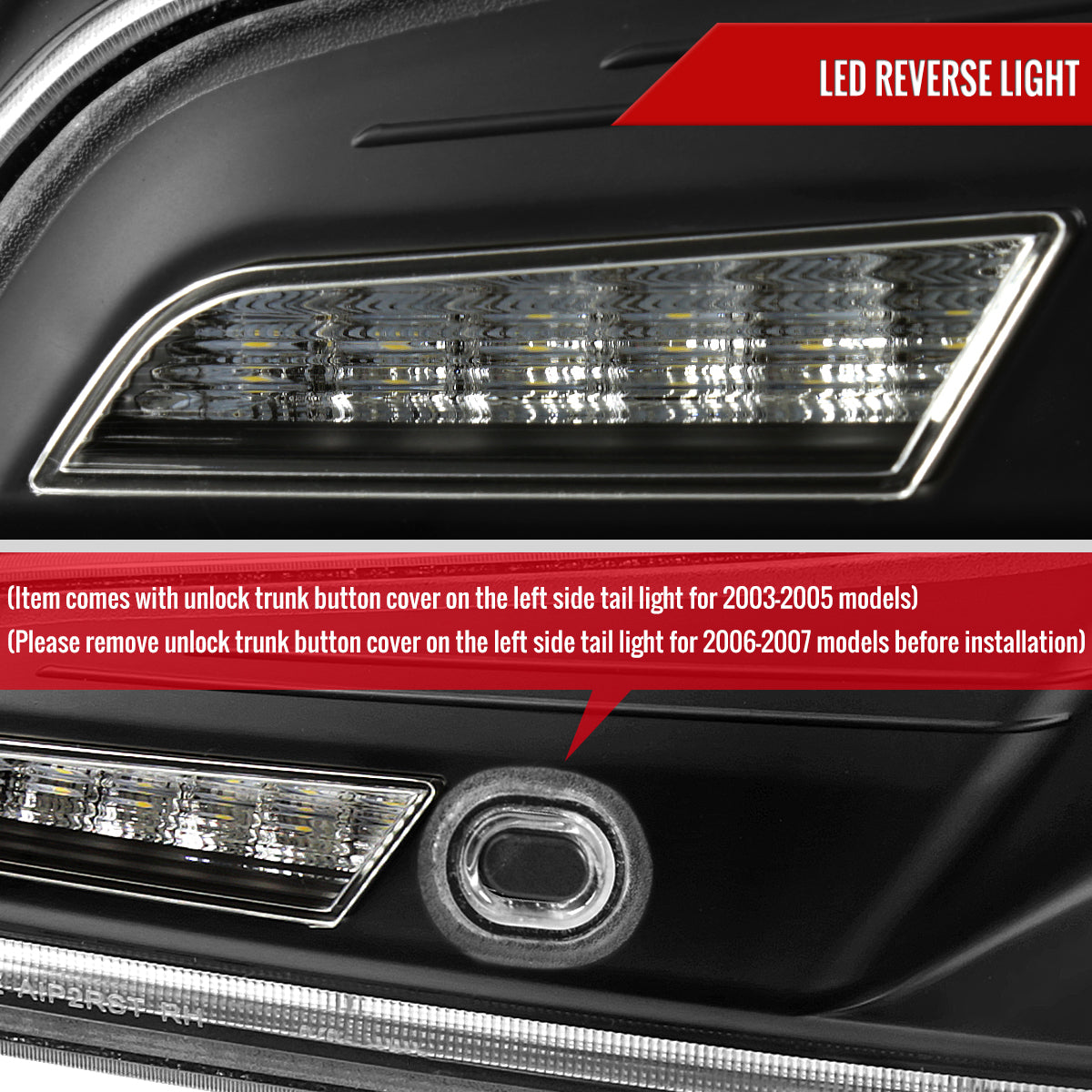 2003-2007 Infiniti G35 Coupe White LED Halo Sequential Signal Tail Lights (Matte Black Housing/Clear Lens)