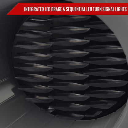 2008-2013 Infiniti G37/2014-2015 Q60 Coupe/Convertible LED Tail Lights w/ Switchback Sequential Turn Signals (Black Housing / Smoked Lens)