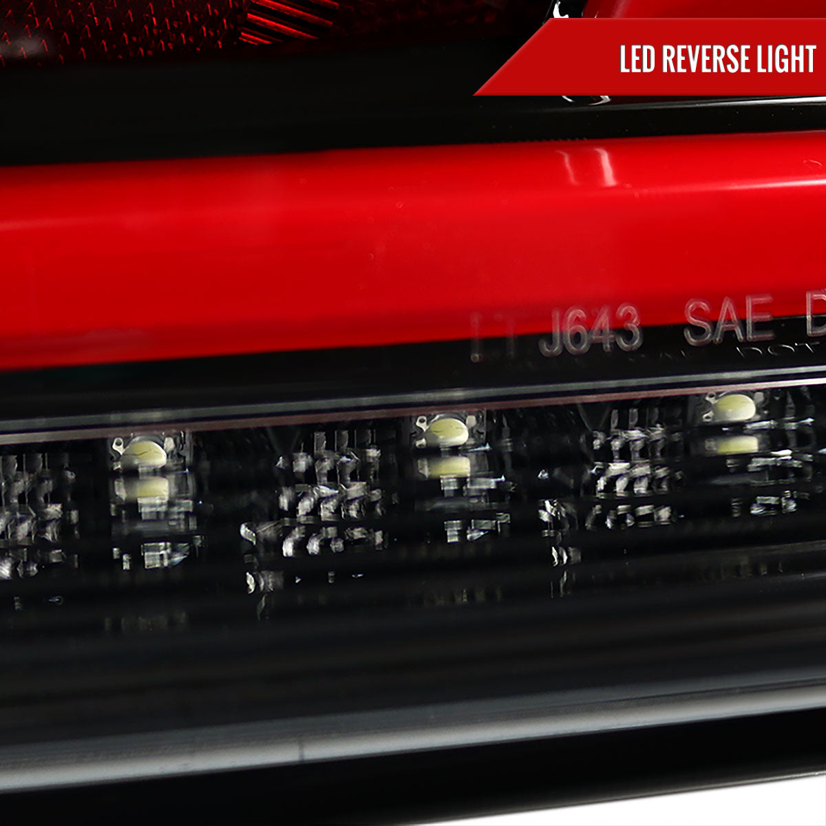 2010-2016 Hyundai Genesis Coupe Red Bar Sequential LED Tail Lights (Jet Black Housing/Clear Lens)