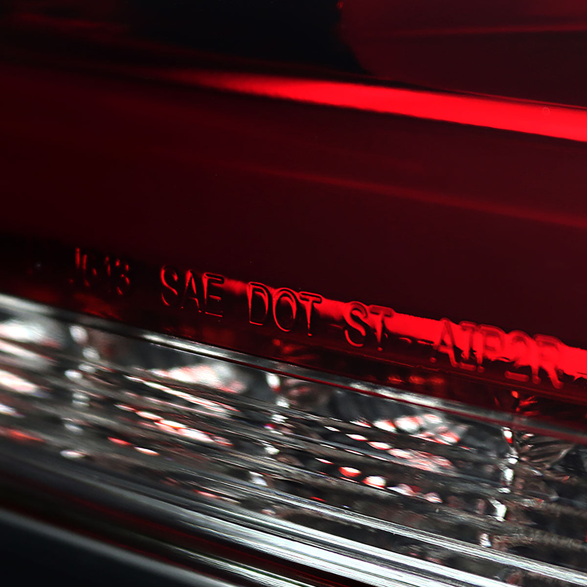 2010-2016 Hyundai Genesis Coupe White Bar Sequential LED Tail Lights (Chrome Housing/Red Smoked Lens)
