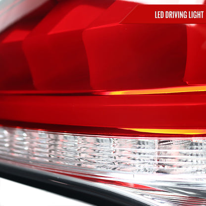 2010-2016 Hyundai Genesis Coupe White Bar Sequential LED Tail Lights (Chrome Housing/Red Lens)