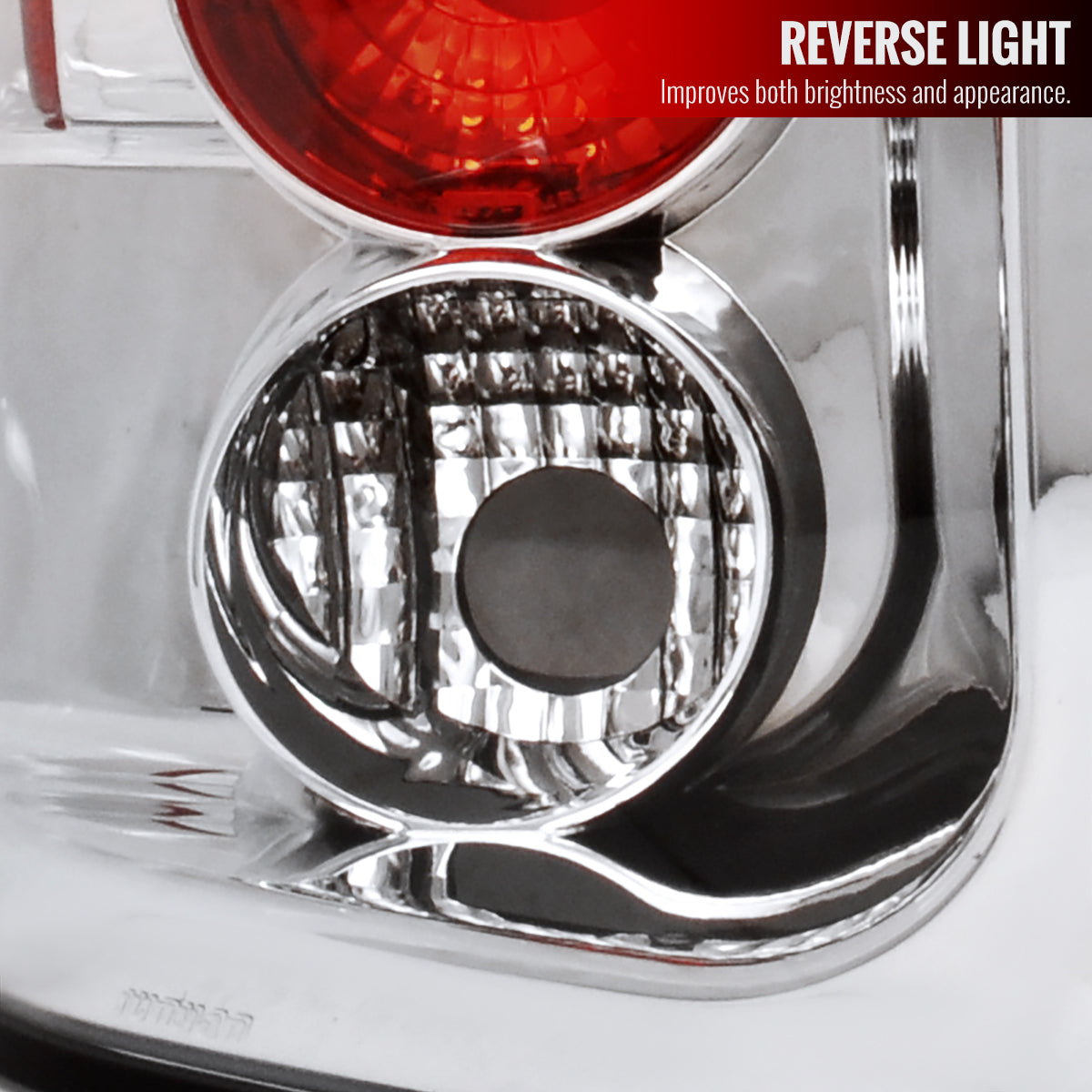 2005-2006 Jeep Grand Cherokee Tail Lights (Chrome Housing/Clear Lens)