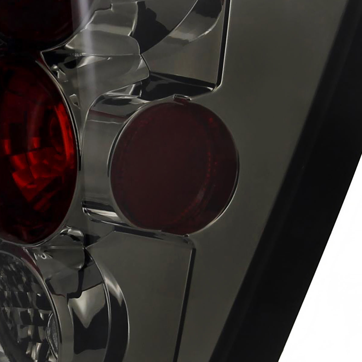 2005-2006 Jeep Grand Cherokee Tail Lights (Chrome Housing/Smoked Lens)