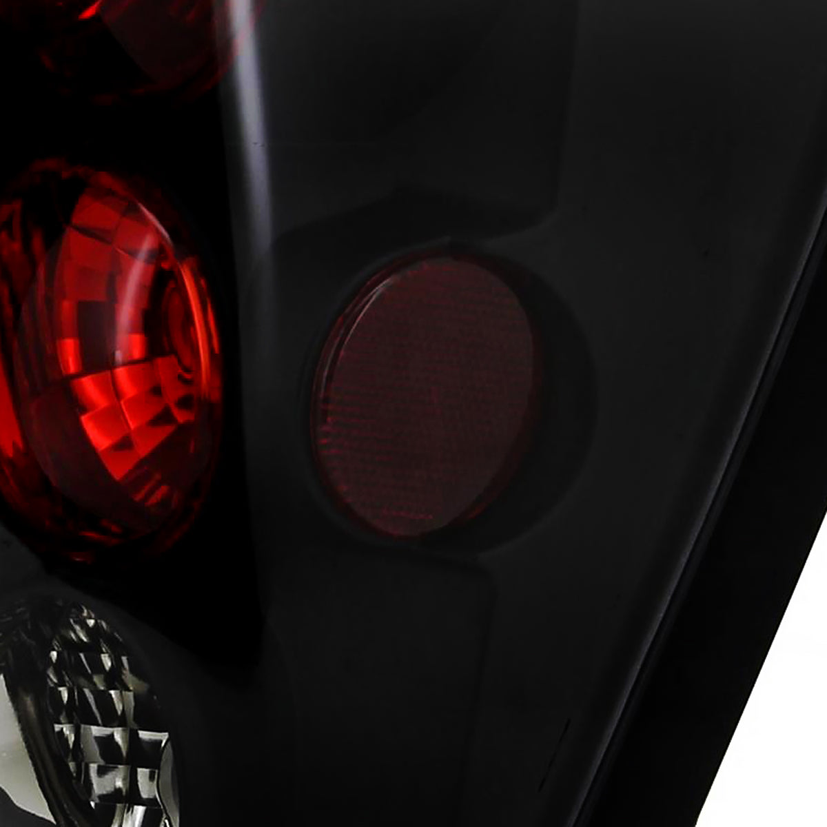2005-2006 Jeep Grand Cherokee Tail Lights (Matte Black Housing/Clear Lens)