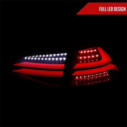 2015-2017 Volkswagen Golf/GTI LED Tail Lights (Glossy Black Housing/Smoked Lens)