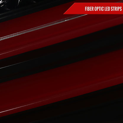 2015-2017 Volkswagen GTI/Golf LED Tail Lights (Jet Black Housing/Clear Lens)