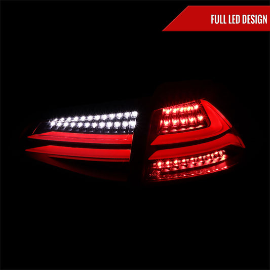 2015-2017 Volkswagen GTI/Golf LED Tail Lights (Matte Black Housing/Clear Lens)