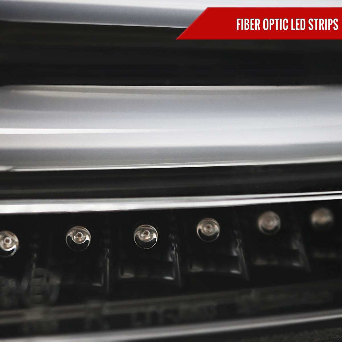 2015-2017 Volkswagen GTI/Golf LED Tail Lights (Matte Black Housing/Clear Lens)